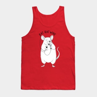 Rat Rat Wine | Animal Karaoke Collection Tank Top